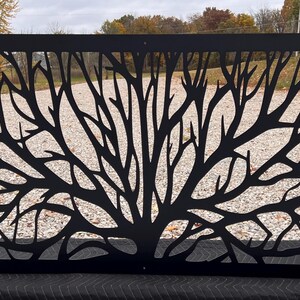 Tree Railing Metal Insert, Metal Panel, Metal Privacy Screen, Fence ...