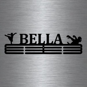 Swimming And Dance Custom Name- Medal Hanger Holder Display Rack 3 RUNG