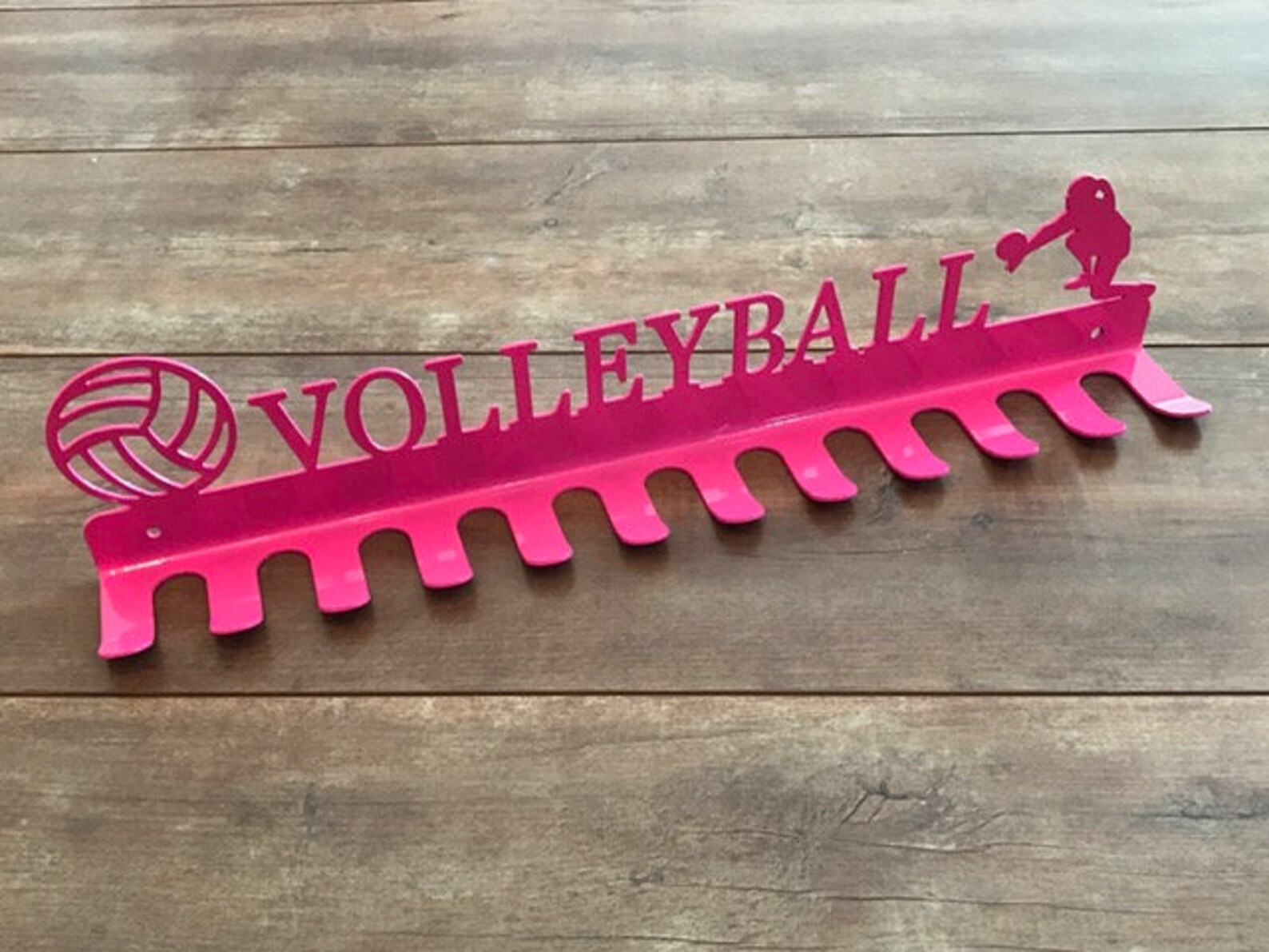 Volleyball Medal Hanger Holder Display Rack 12 HOOKS Etsy
