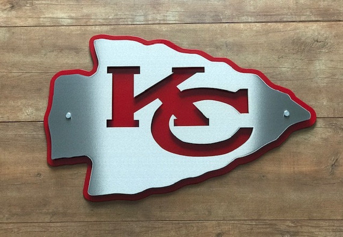 Kansas City Chiefs Metal Sign Cut from 100 USA Steel Etsy