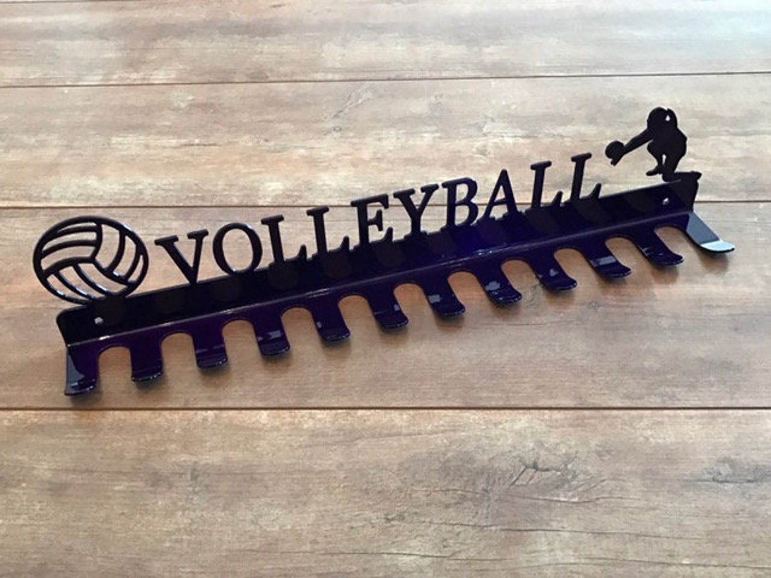 Volleyball Medal Hanger Holder Display Rack 12 HOOKS Etsy