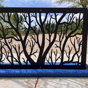 Tree Railing Metal Panel Tree Railing Metal Insert, Metal Panel, Metal Privacy Screen, Fence ...