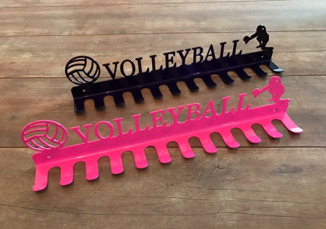 Volleyball Medal Hanger Holder Display Rack 12 HOOKS Etsy