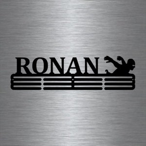 Swimming Custom Name - Medal Hanger Holder Display Rack 3 RUNG