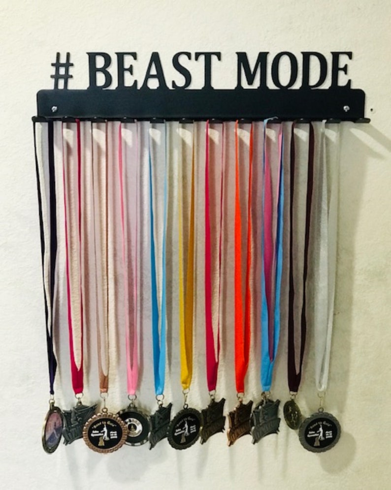 Wrestling  #Beast Mode Medal Hanger Holder Display Rack 12 Hooks