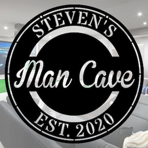 Personalized Metal Man Cave Sign, Man Cave Decor, Man Cave Metal Signs, ManCave Sign, Personalized Man Cave Sign Metal, Custom Man Cave Sign