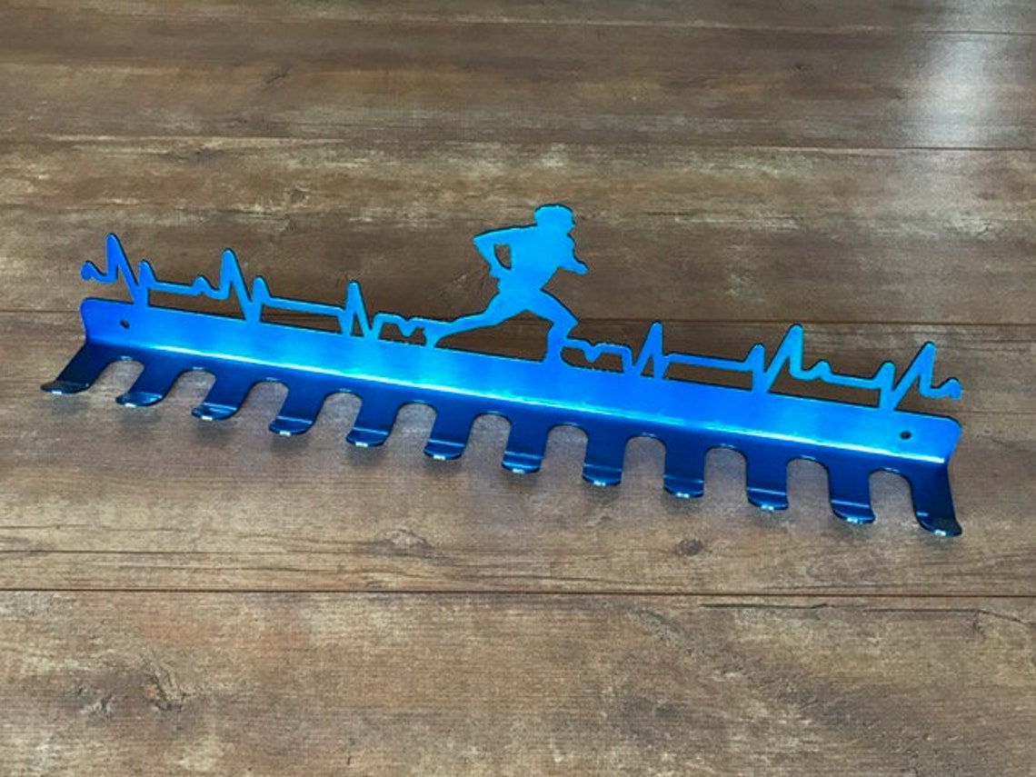 Running Marathon- Medal Hanger Holder Display Rack 12 HOOKS - Etsy