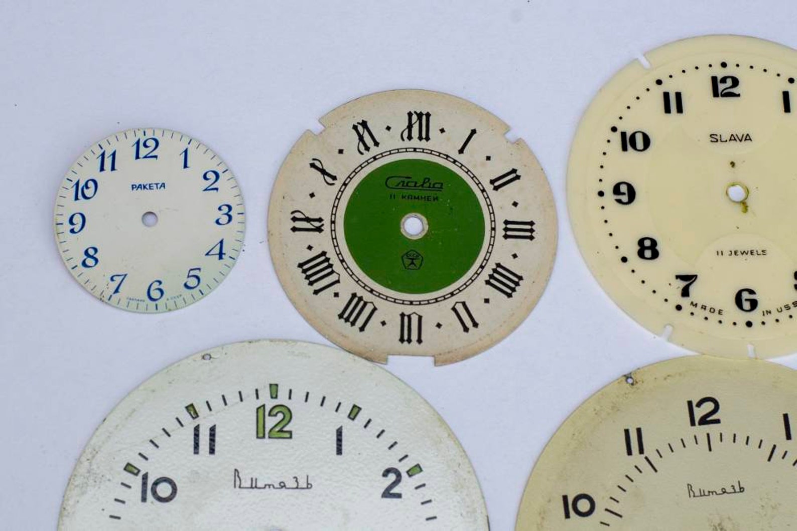 Vintage Clock Faces Vintage Round Square Watch Faces Dials Etsy
