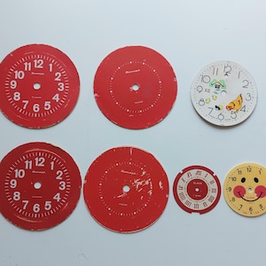 Quadranti per orologi Quadranti per orologi rotondi vintage Quadranti per orologi Quadranti per orologi Quadranti per orologi in cartone Carta Plastica Quadranti per orologi Steampunk numeri set di 7