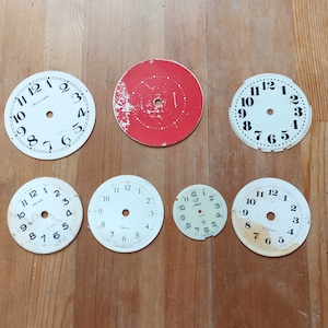 Quadranti per orologi Quadranti per orologi rotondi vintage Quadranti per orologi Quadranti per orologi Quadranti per orologi in carta e cartone Set di numeri steampunk da 7