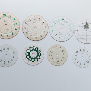 Quadranti per orologi Quadranti per orologi vintage rotondi quadrati Quadranti per orologi Quadranti per orologi in metallo Steampunk set da 8