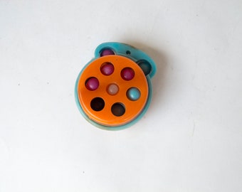 Jogo de lógica vintage Varikon torre lógica brinquedo bola multicolorida