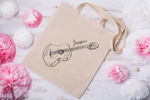 Gitarren-Make-up-Tasche Aus Segeltuch – Stylische Kosmetiktasche Mit 3D-Druck