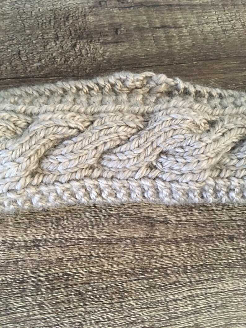 Knitted headband ear warmer