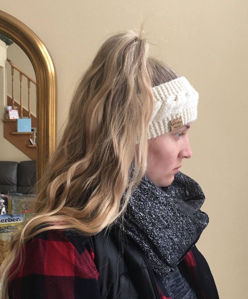 Knitted headband ear warmer