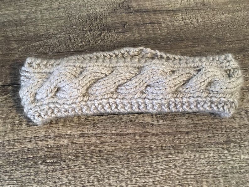 Knitted headband ear warmer