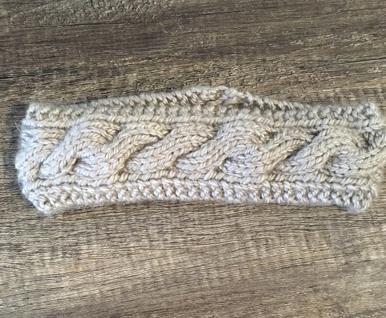 Knitted headband ear warmer