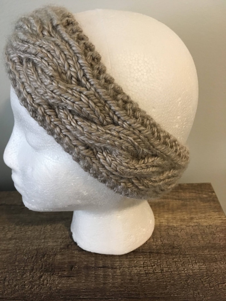 Knitted headband ear warmer