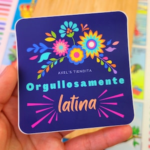 Orgullosamente Latina Sticker - Latina Stickers - Water Bottle Decal - Laptop Decal