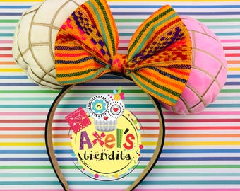 Pan Dulce Mouse Ears Headband: Mexican Sweet Bread Design