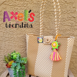 Sac de plage mexicain - Plastique recyclé - Bolsa de Plástico Reciclado - Cabas mexicain - Sac mexicain tissé à la main - Sac écologique - Sac de professeur