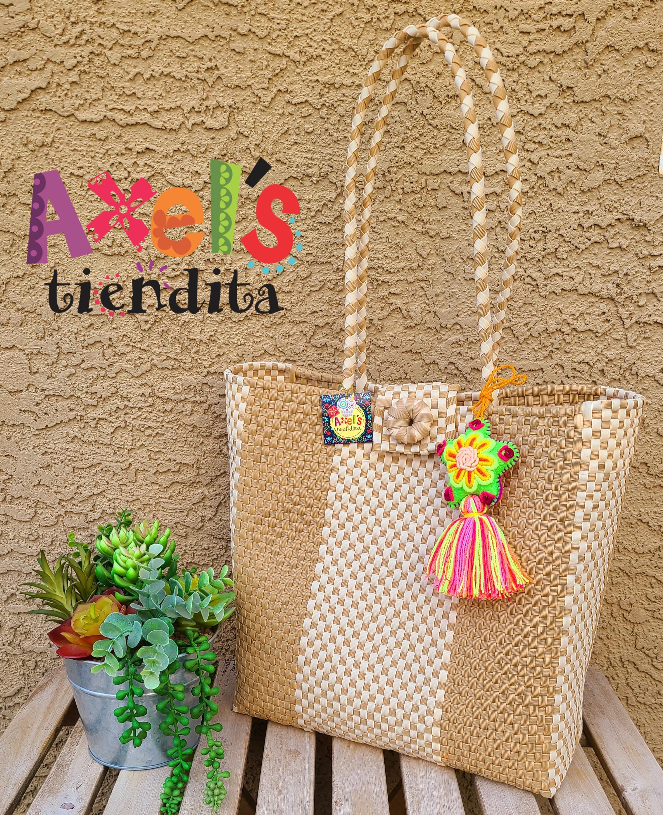 Petit sac fourre-tout de plage Trunkaroo en raphia noir