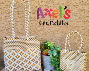 Handwoven Recycled Plastic Tote Bag – Mexican Craft Bag