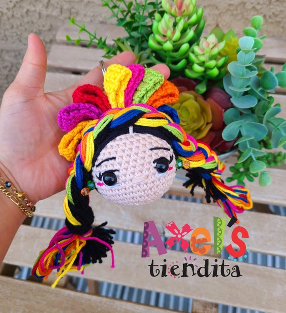 Crochet Lele Doll Keychain: Handmade Plushie Keychain - Etsy