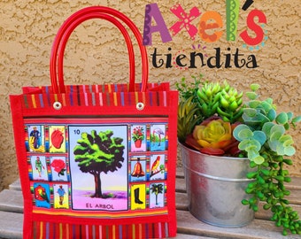 Loteria Mercado Bolsita - Mexican Mercado Bag - Small Mesh Bag - Candy Bag - Fiesta