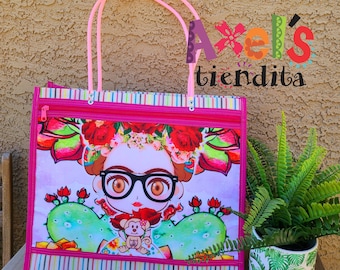 Friducha Market Bag – Multicolored Plastic Mesh Tote