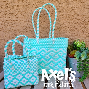 Recycled Plastic Handbag - Mexican Bag - Craft Bag - Mexican Tote - Eco-Friendly Handwoven Mexican Bag