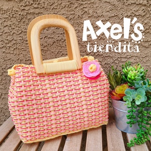 Recycled Plastic Handbag - Mexican Bag - Craft Bag - Mexican Tote - Eco-Friendly Handwoven Mexican Bag