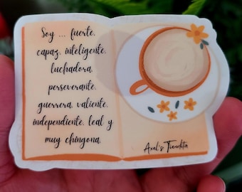 Latina Affirmations Sticker: Spanish Decal