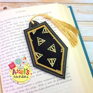 Wizard Hallows Bookmark - Gift for Librarian - Teacher Gift - Book Lover - Tassel Bookmark - Bookmark - Wizard Page Marker