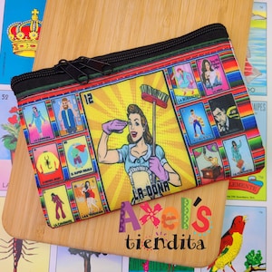 Mexican Coin Purse - Mexican Pocket Bag - Handmade Mexican Makeup Bag - Small Toiletry Bag