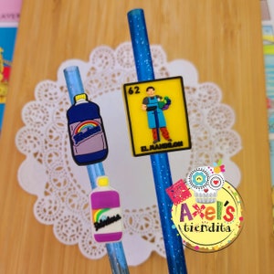Mandilon Straw Toppers - Fabulosa Straw Toppers - Silikon Straw Topper - Zubehör für Becher - Strohringe - Latein Straw Toppers