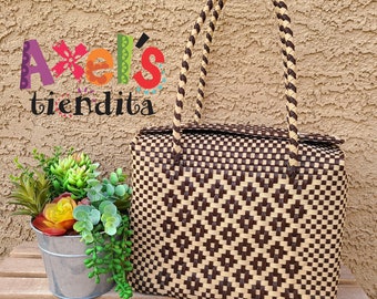 Big Mexican Tote Bag - Gym Bag - Beach Bag - Eco-Friendly Handwoven Mexican Bag - Recycled Plastic Tote Bag - Big Tote Bag