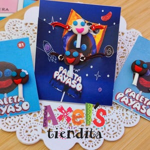 Paleta Payaso Earrings - Stud Earrings - Polymer Clay Earrings - Earrings - Aretes de Paleta