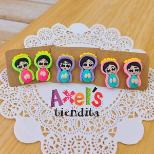 Virgencita Earrings - Stud Earrings - Virgencita Polymer Clay Earrings - Earrings