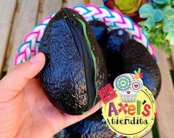 Avocado Plastic Coin Purse - Monedero de Aguacate