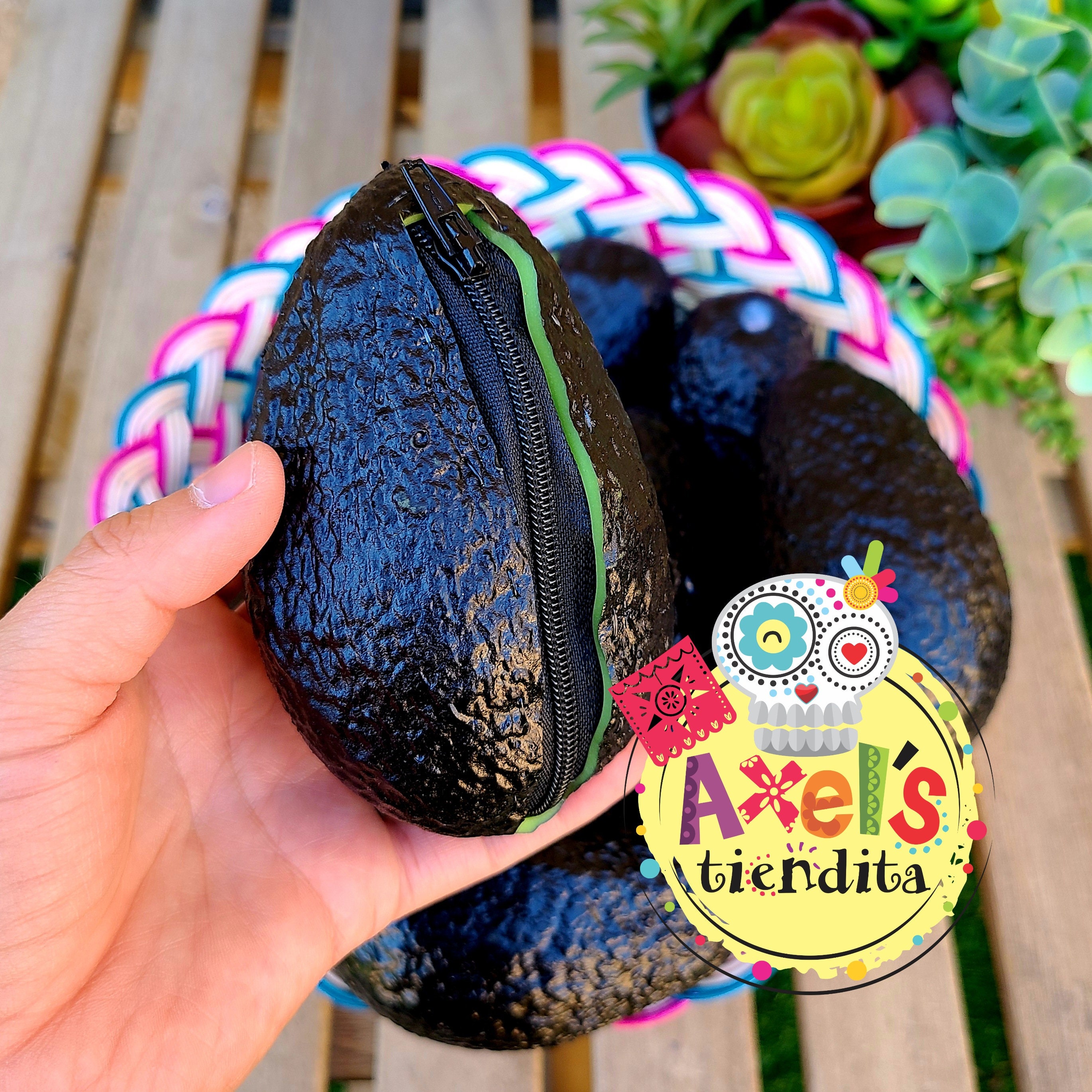 Realistic avocado coin purse best sale