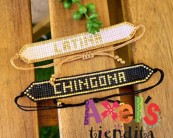 CHINGONA Beaded Bracelet - Adjustable LATINA Pride