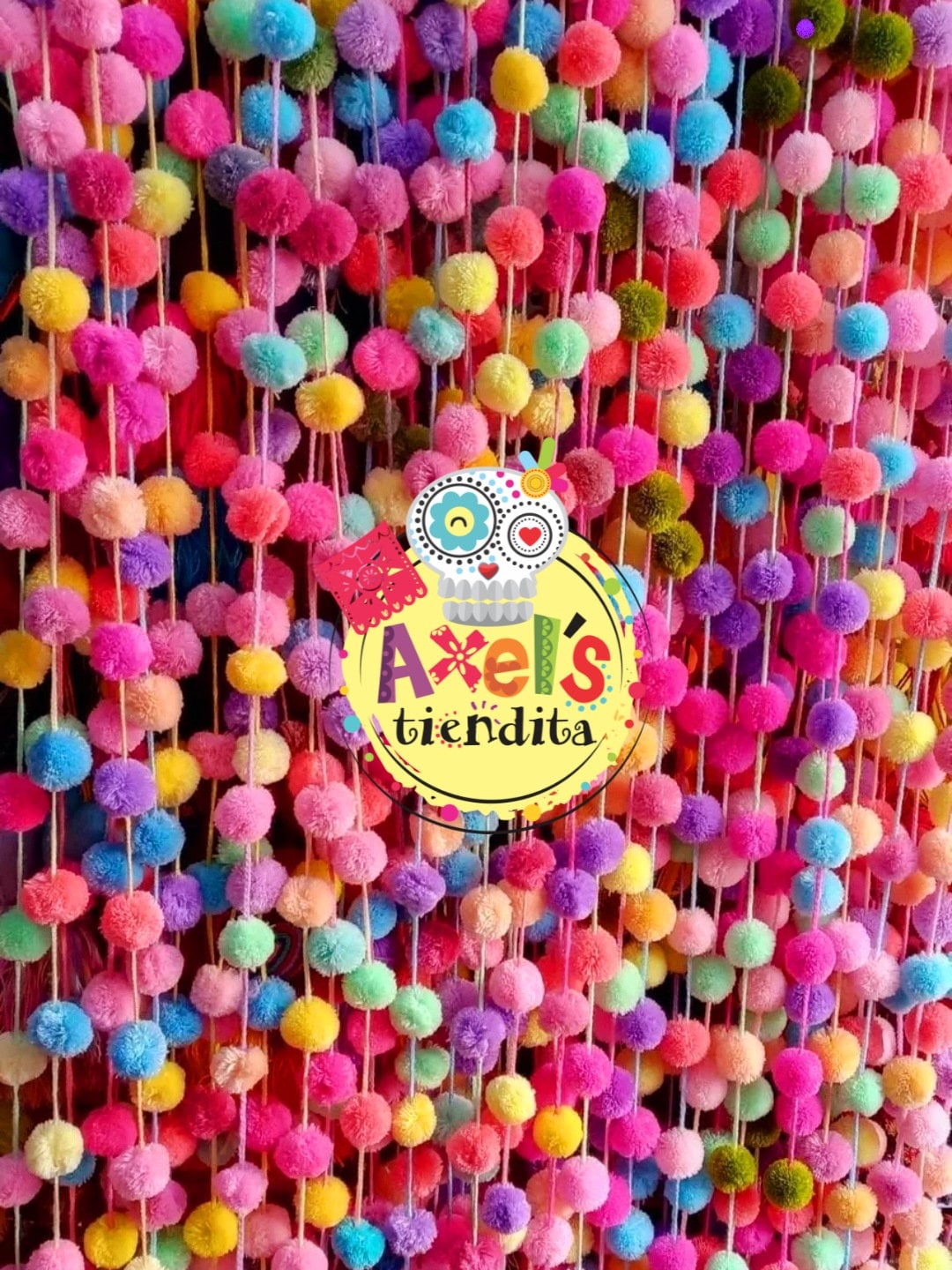 Pastel Mexican Pom Pom Garland Mexican Pom Pom Garland Etsy
