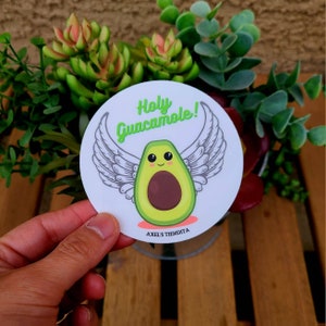 Holy Guacamole Sticker - Happy Stickers - Water Bottle Decal - Laptop Decal