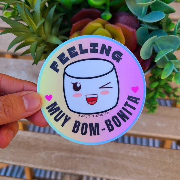 Bombom Sticker - Happy Stickers - Water Bottle Decal - Laptop Decal