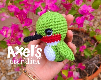 Hummingbird Keychain - Hummingbird Amigurumi Plushie Keychain - Bird Crochet Keychain