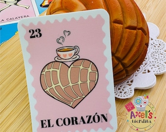El Corazon Pan Dulce Sticker - Latinx Stickers - Water Bottle Decal - Laptop Decal