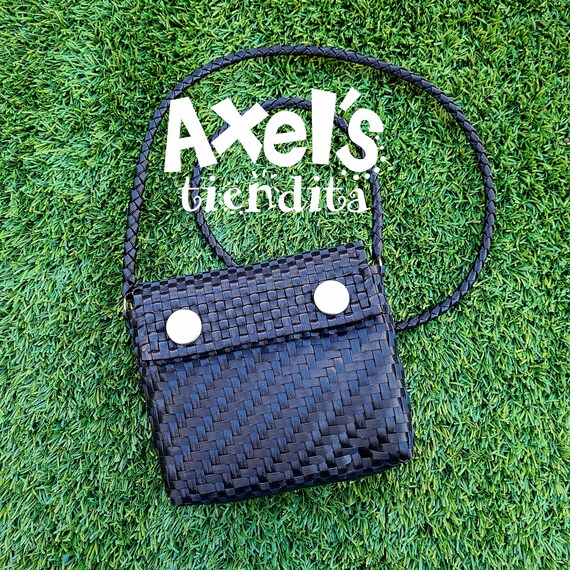 Mexican Crossbody Bag Recycled Plastic Tote Bag - Mexican Bag - Bolsa de Plástico Reciclado - Mexican Tote - Handwoven Mexican Bag