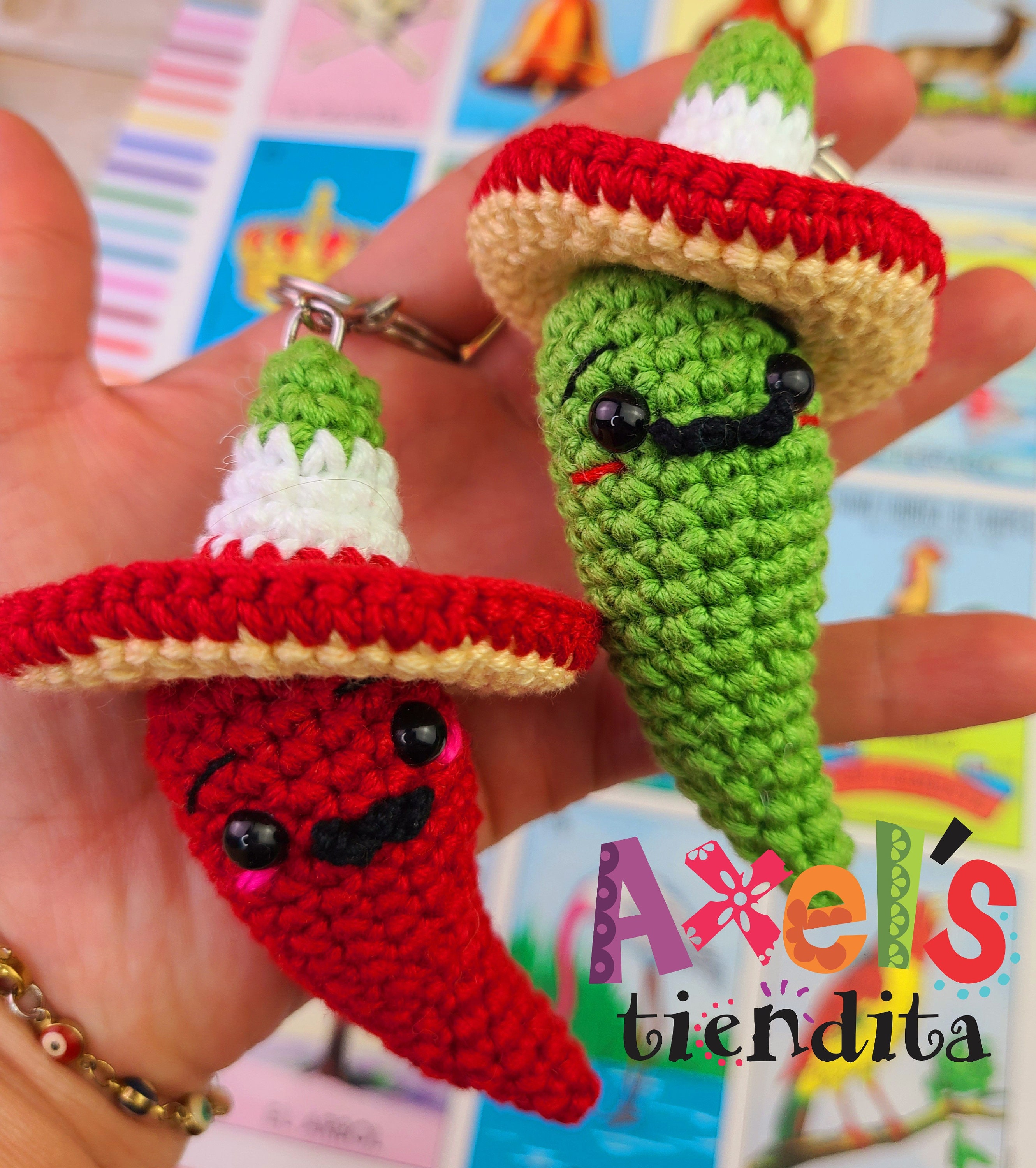 a.h.p.l. アンドッパー ミニ ニョロ マミー / ahpl Crochet Jalapeño Amigurumi Keychain - Mexican Chilli Pepper - Etsy