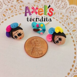 Chavo y Chilindrina Earrings Stud Earrings La Vecindad Polymer Clay Earrings Earrings image 2